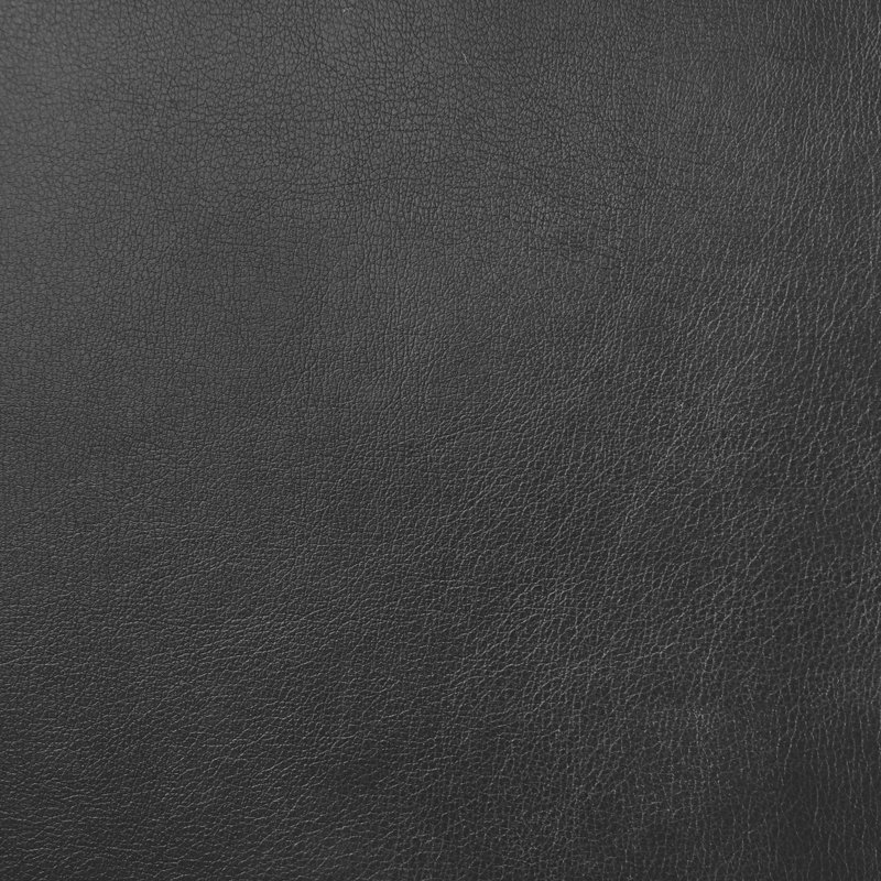 Tabouret de comptoir pivotant H 26 po avec structure en métal, Noir / similicuir, 3