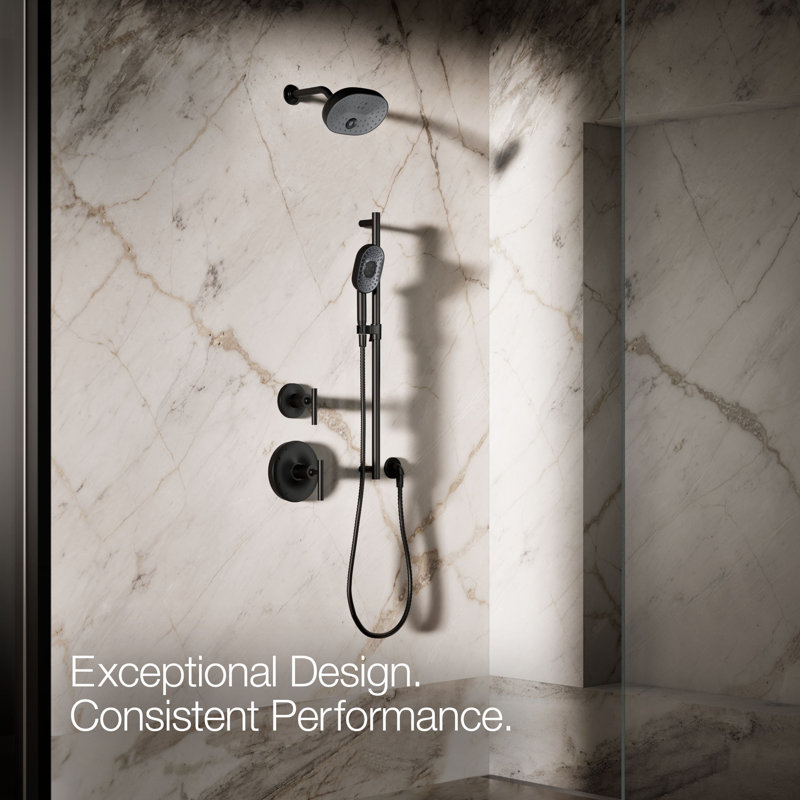 Statement 2.5 GPM Oval Multifunction Handshower With Katalyst Air-Induction Technology, Matte Black