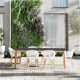 Leterra Square 6 - Person Outdoor Dining Set