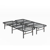 Bedder Base Steel Platform Bed Frame with 14" Underbed Storage