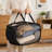 Set Of 2 Black Foldable Laundry Baskets — Pop-Up Mesh Hampers With Handles | Reinforced Steel Ring & Durable Material — Versatile For Bathroom, Dorm, Or Travel Use-1518103608