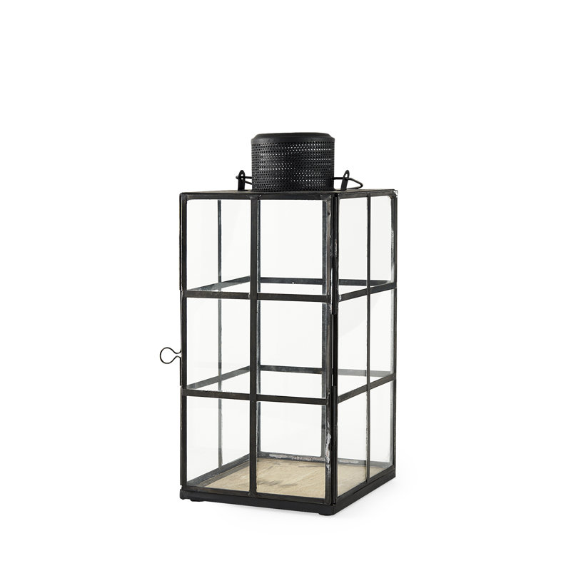 Lanterne murale en verre, H 13,38 po x l 6,1 po x P 6,1 po