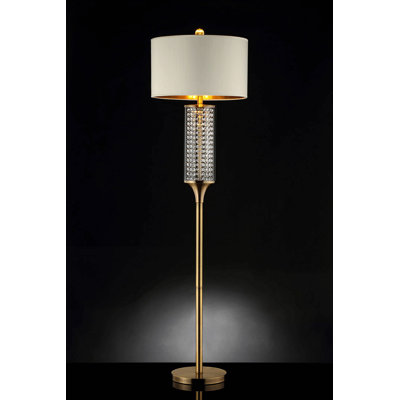 62.25-Inch Pluviam Crystal Floor Lamp