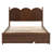 Queen Size Platform Bed With with 2 Big Drawers, Twin XL Size Trundle-108778362