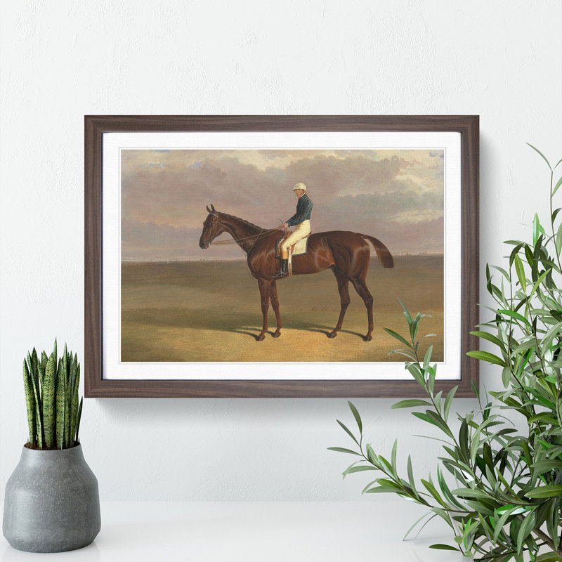 Margrave Horse by John Frederick Herring - Picture Frame Painting, Walnut Framed, 48cm H x 65cm W x 2cm D