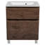 Ensemble de meuble-lavabo autoportant simple 31,3 po avec plateau en céramique et miroir Lonette-1726149222