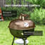 Barbecue au charbon 17 po avec accessoires pour barbecue, barbecue