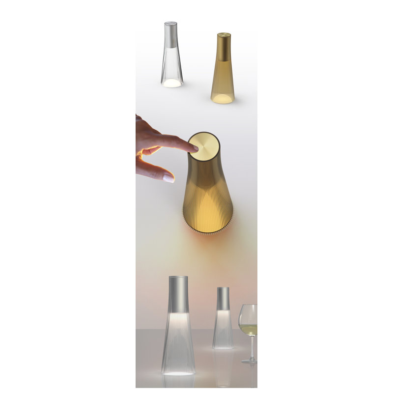 Candél Portable Table Lamp, Bronze/Brass