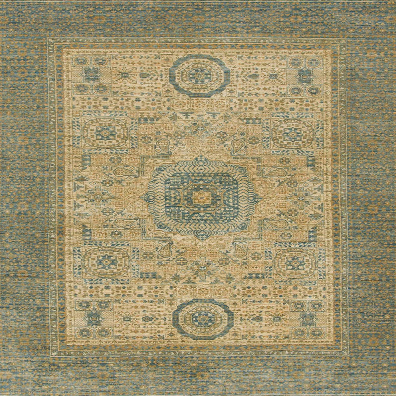 Abstract Indoor Rug, Square 3'