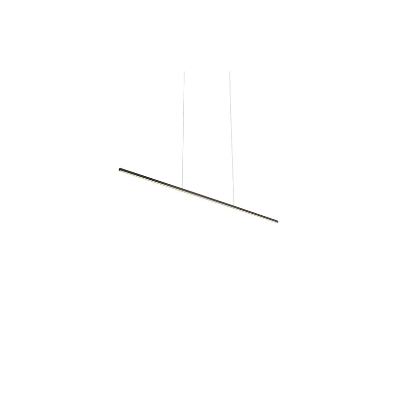 Vega 1 - Light LED Pendant, 123" H x 47.37" W x 1.5" D, Black