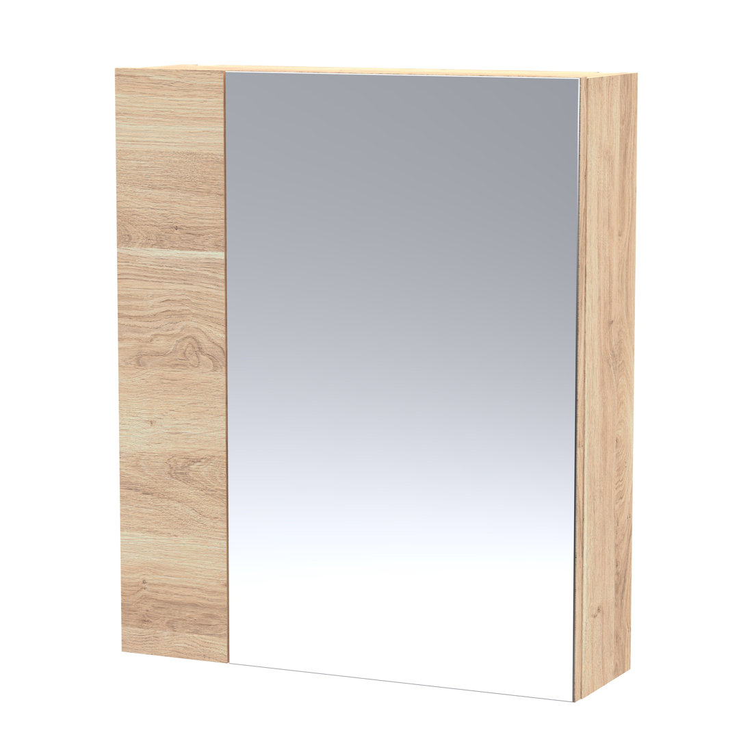 Fusion 600mm W 715mm H Surface Framed Medicine Cabinet Mirror Adjustable