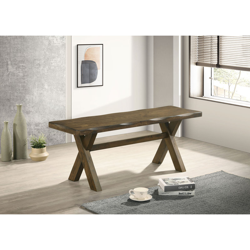 Alston Wood Dining Bench Knotty Nutmeg