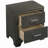 Grey 2-drawer Nightstand
