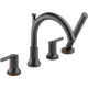 Trinsic Double Handle Deck Mounted Roman Tub Faucet Trim with Handshower