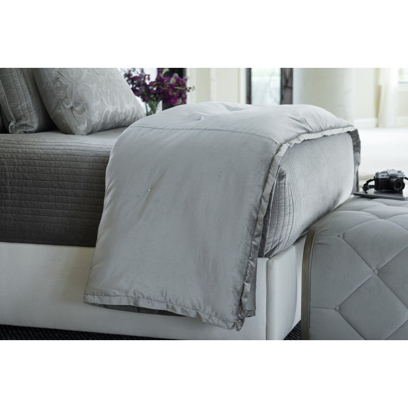 Aria Throw Blanket, Gray