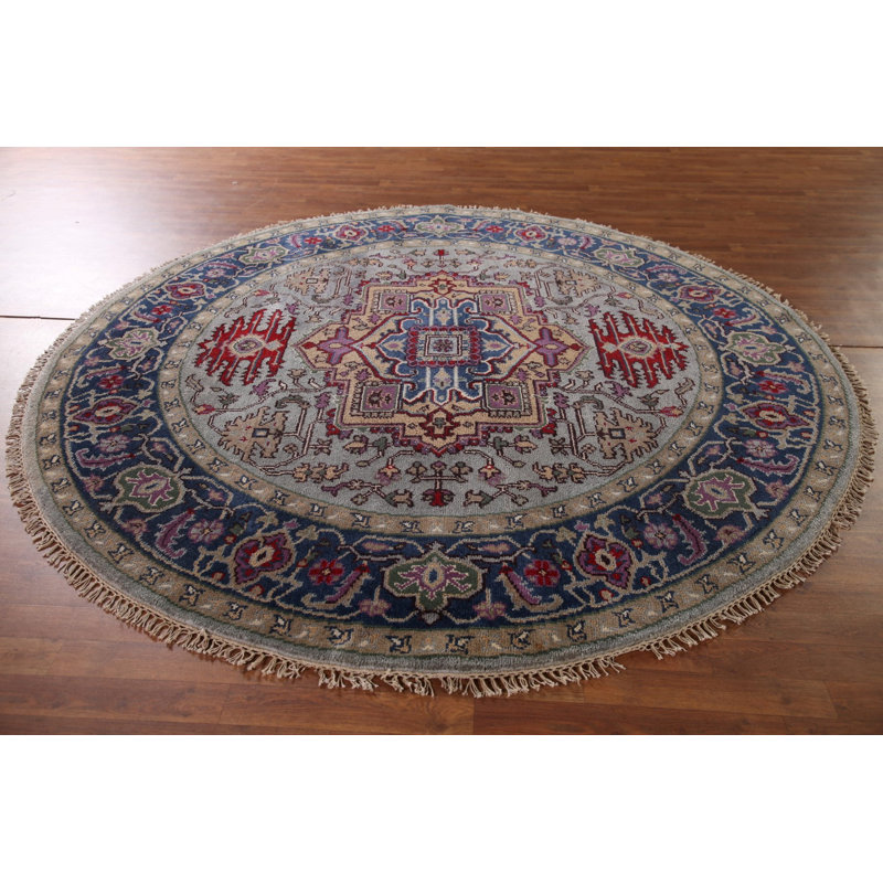Handmade Traditional  Round Rug 8x8
