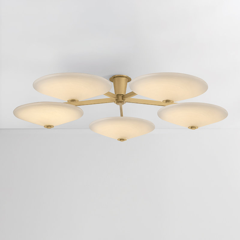 Cologne Flush Mount in Vintage Brass