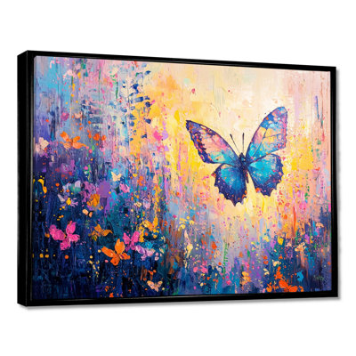 Floral Butterfly Delicate Wings II - Butterfly Print Wall Art