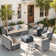 8 - Person Patio Conversation Sets with Cushions