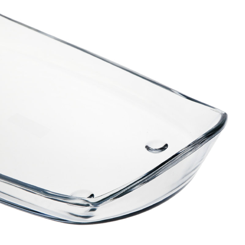Plateau en verre Medico, H 2 po x L 11,75 po x l 6,5 po