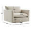Fauteuil pivotant rembourré Ballerini-88708941