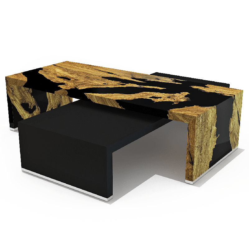 Tables gigognes en bois massif Rhésos