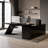 Sherria 70.9" L-Shaped Desk with Drawers Executive Desk with Cabinet Large Office Computer Desk-2101608272-2101608286