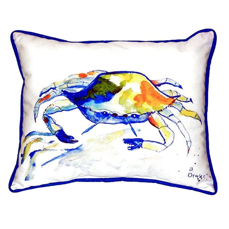 Housse et insert de coussin rectangulaire d'extérieur Crab Crab, Petit
