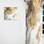 Or et gris A effet marbre V - Rideau marbre abstrait - Velours obscurcissant - 1 panneau-107582261