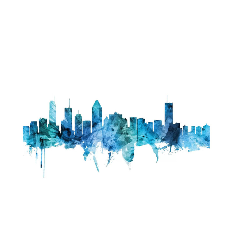 Montreal, Canada Skyline by Michael Tompsett - 1 Piece Wrapped Canvas Wall Art, 152.5 cm H x 101.5 cm W