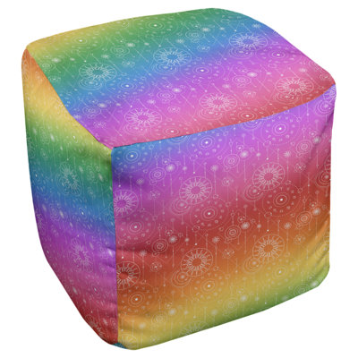 Repose-pieds cube à roussettes Leffel