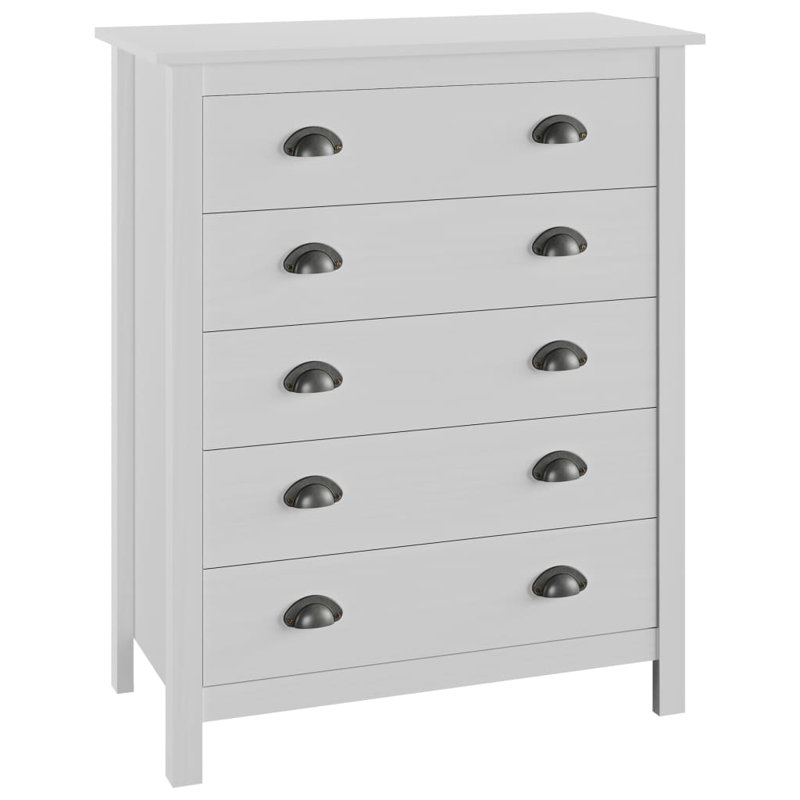 Gaudreau 79cm Solid Wood Sideboard, White