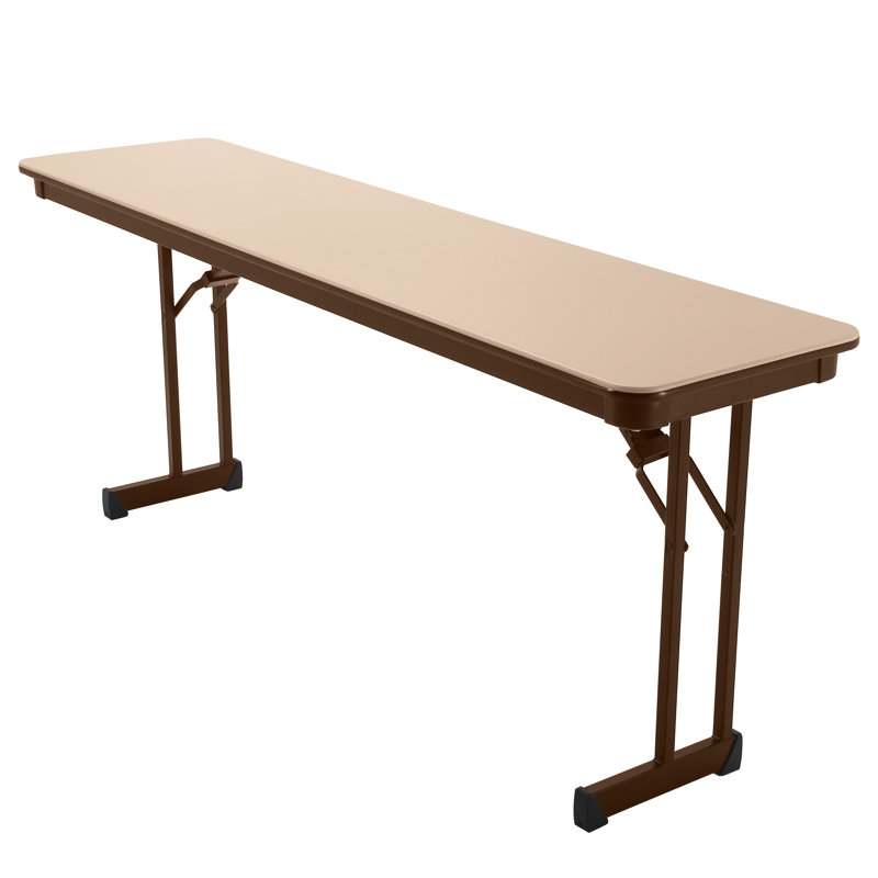 72'' Rectangular Banquet Table, Beige/Brown