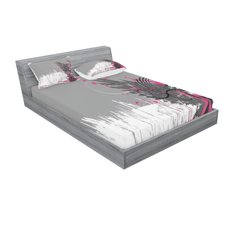 Microfiber Sheet Set, Queen Sheet Set with Fitted Sheet