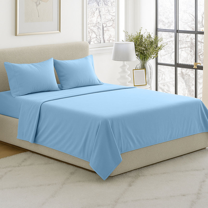 Series 1200 Brushed Microfiber Sheet Set - Wrinkle, Stain & Fade Resistant Bed Linens & Pillowcases, Rust