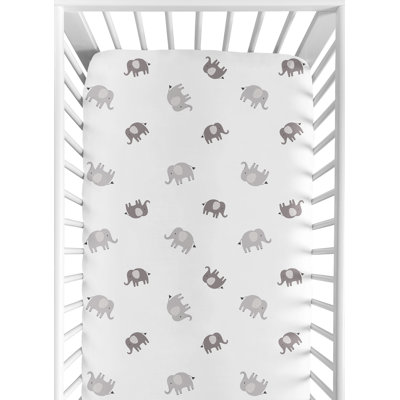 Drap-housse pour lit de bébé Boho Elephant