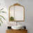 Everett Square Mirror with Hooks