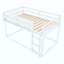 Lit superposé, lit superposé au sol avec échelle, lit superposé simple en bois massif pour enfants et jeunes-90257518
