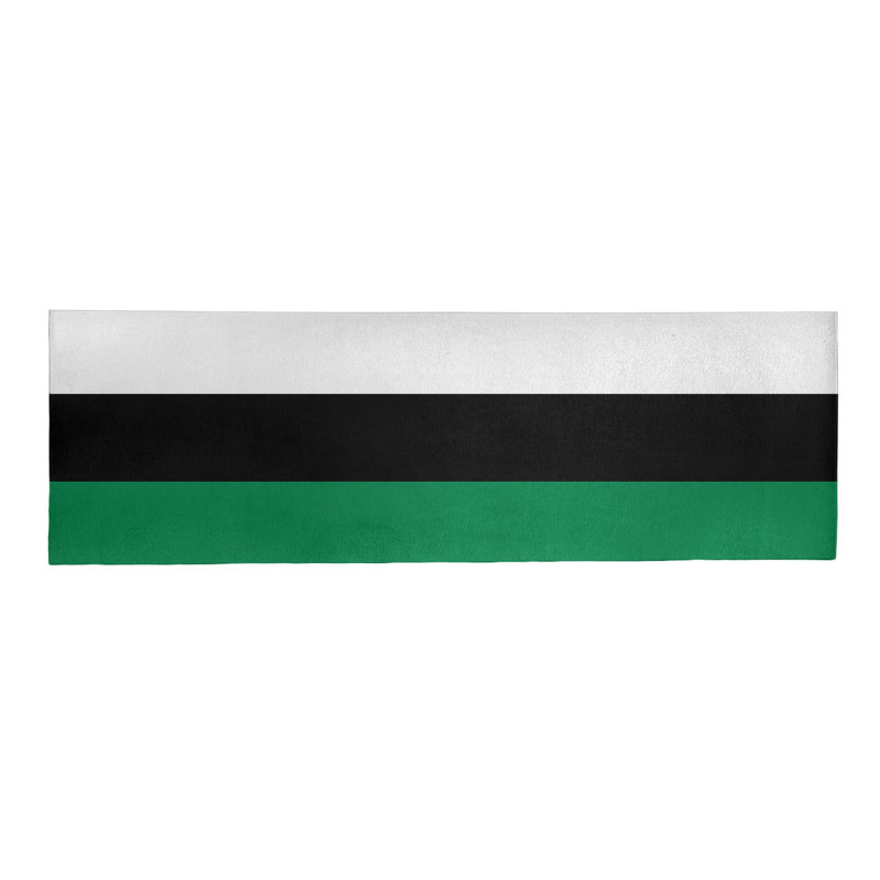 Tapis à rayures vert/noir, Tapis de couloir 2 pi 6 po x 8 pi