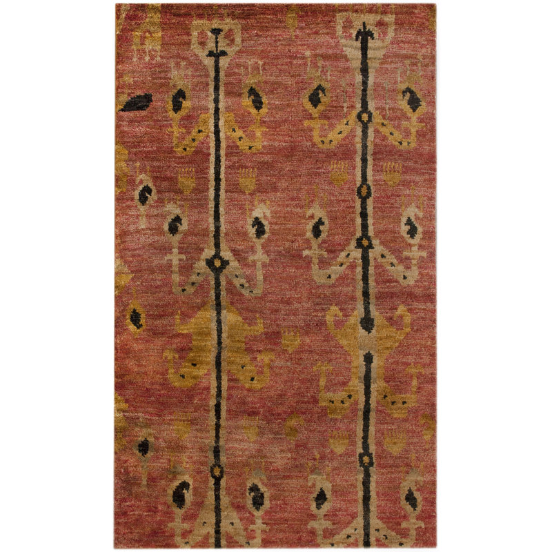 Tapis rouge Ikat Torrance Bhimgad, 5 pi x 8 pi