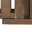 Lit de jour de patio avec fabrication en bois franc - rembourrage confortable, bois brun et beige - revêtement durable