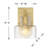 Dover 1-Light Wall Sconce in Brass-1168578583