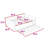 Full XL PU Upholstered Daybed with LED Light Armrests and Pull-Out Twin Trundle