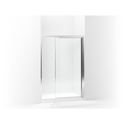 Vista Pivot II 48'' 3.5'' W x 65.5'' H Pivot Framed Shower Door with Pattern Glass