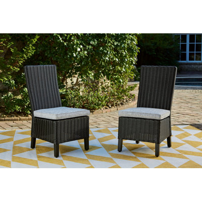 Danny Outdoor Dining Side Chair with Cushions