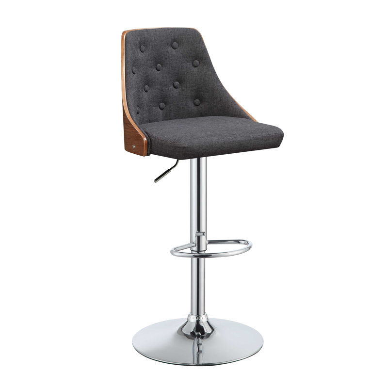 Tabouret pivotant à hauteur réglable, Gris foncé