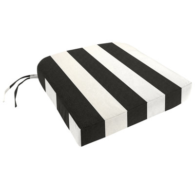 Coussin de chaise Sunbrella avec attaches et fermeture à glissière Encinitas