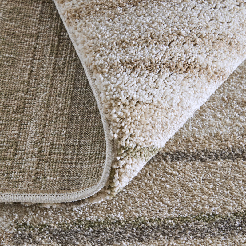 Lindauer Modern Geometric Ivory Area Rug, Rectangle 7'10" x 10'