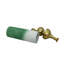 Vase de plancher décoratif en métal vert et blanc-133251296
