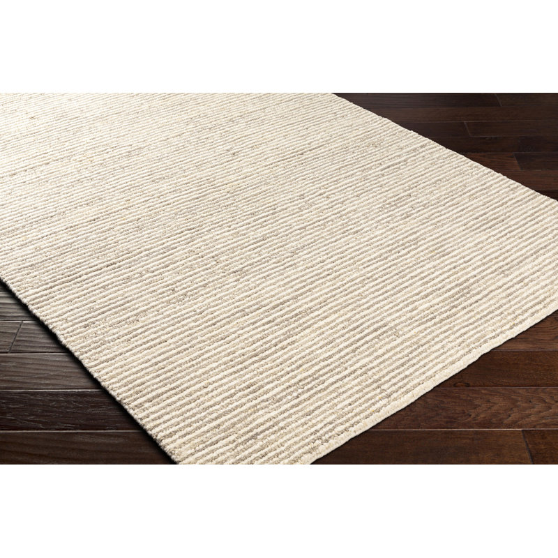 Totenham Wool Area Rug in Cream, Rectangle 8' x 10'